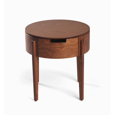Eti 1 - Drawer Solid Wood Nightstand