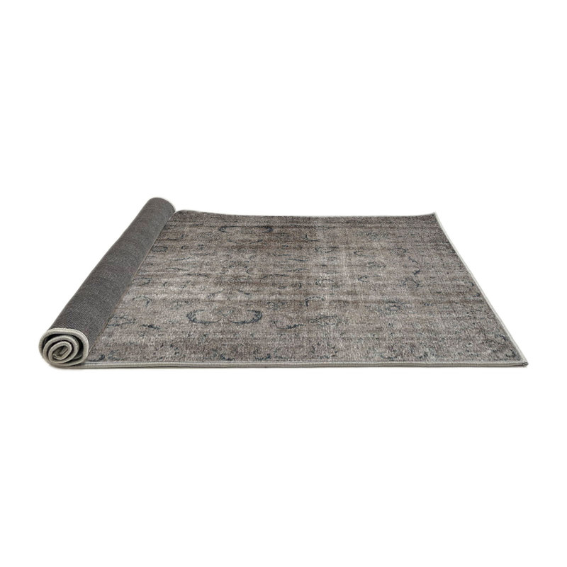 Tapis gris/beige traditionnel Nettey, Carré 4 pi