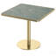 Table carrée bistro moderne tulipe 31,5 pouces avec plateau en faux marbre, facile à assembler, structure en métal robuste-674224897-674224900