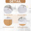 29,92 po X P 18,90 po P x 19,29 po Meuble-lavabo mural simple H en bois naturel avec céramique blanche-225054557