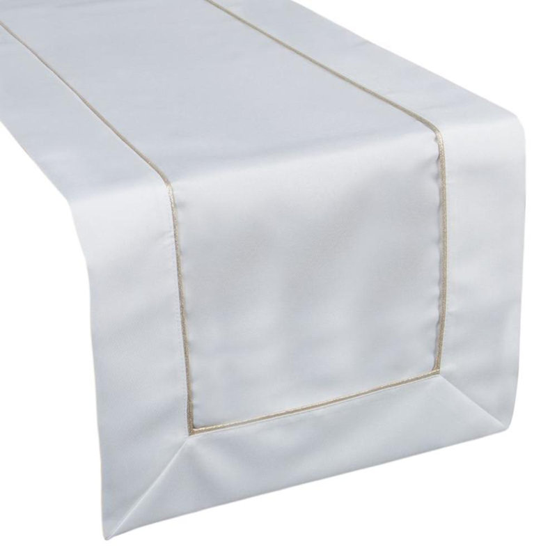 Madele Tablecloth 70 X 150 Cm White, 40cm W x 200cm L