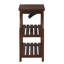 Table d'appoint espresso avec station d'alimentation USB