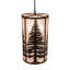 Luminaire suspendu cylindrique 10 lumières