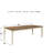 Azil Solid Wood Base Dining Table
