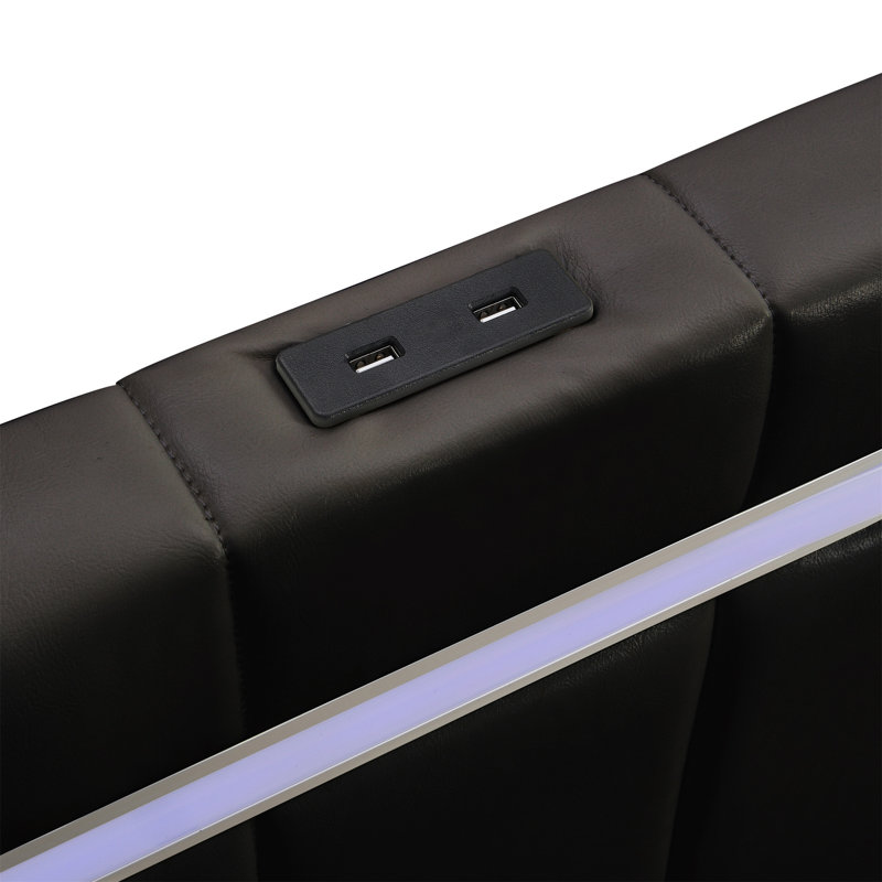 Imca Upholstered Bed, Queen, Black