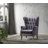 Calcott Velvet Wingback Chair-692444354