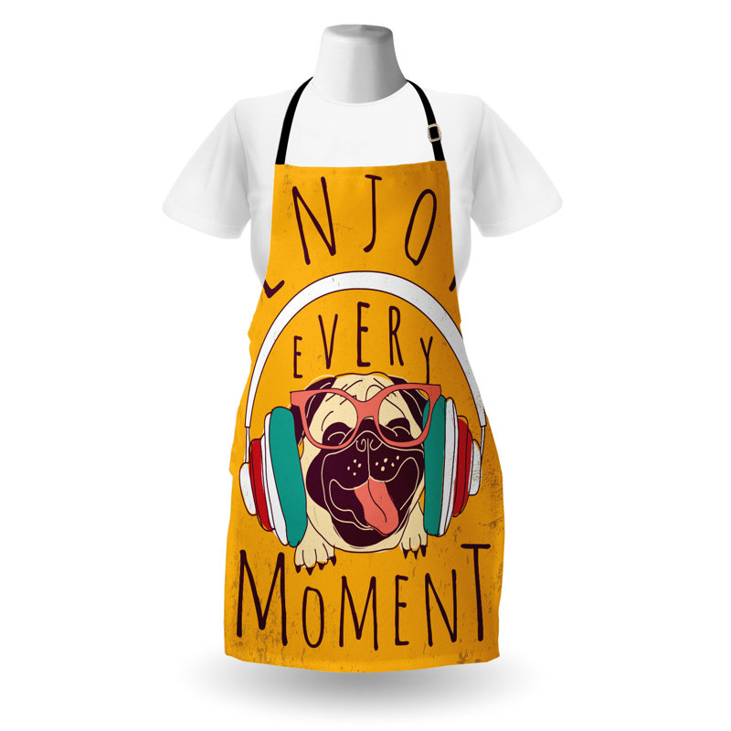 No Pattern Bib Apron