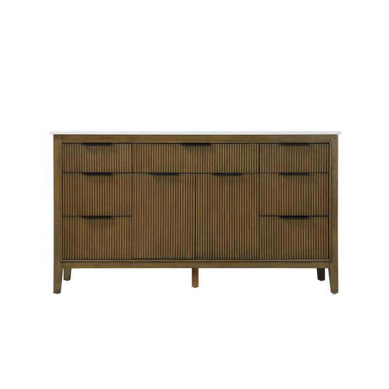 Meuble-lavabo simple 60 po en chêne noisette, Noisette chêne, 60"