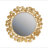 Gingko Leaf Round Wall Mirror 30.5"