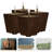 Abbye 4 Square Walnut Wood Legs-92916453