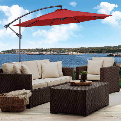 Parasol en porte-à-faux rond 120 "Atanase