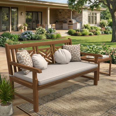 Sunbrella® Indoor/Outdoor Bench Seat Cushion, 3" Thick