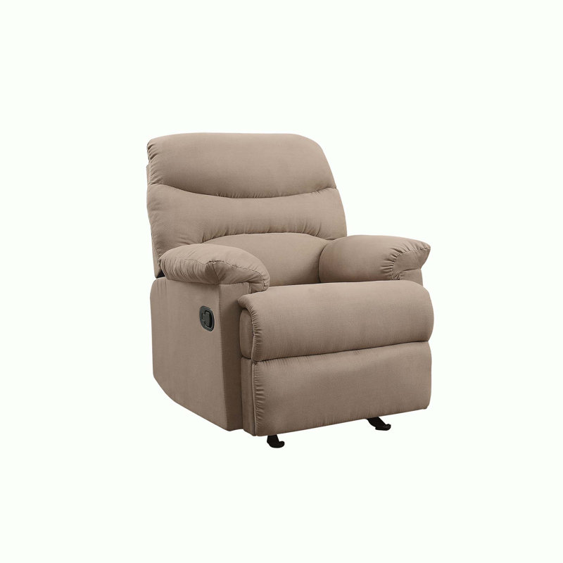 Fauteuil inclinable en microfibre, Marron clair