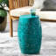 Table d'appoint Modern Lace Cut, l 12,04 po x P 12,04 po H 17,83 po, structure en métal, sans assemblage