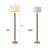 Electroplated Traditional Solid Wood Floor Lamp