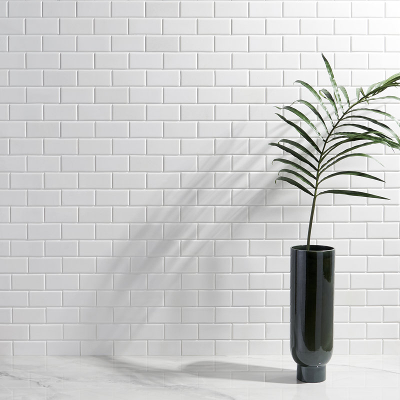 Joint 2" x 4" Marble Brick Joint Mosaic Wall Tile