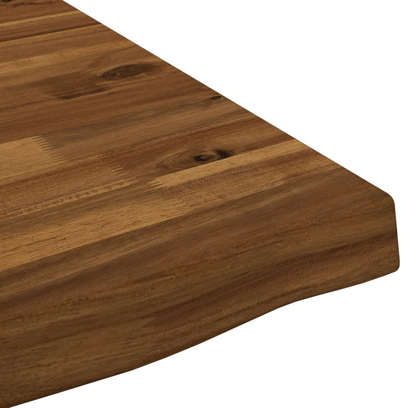 Solid Wood Table Top, 3.5cm H x 110cm W x 30cm D, Natural