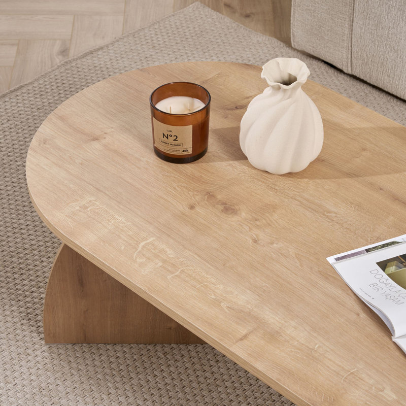 Table basse en chêne saphir 47,2 po x 15,7 po x 23,6 po | 100% panneau de particules enduit de mélamine, épaisseur: 0,7 pouce | Supporte jusqu'à 55 lb | Design moderne pour le salon et le bureau, décoration élégante et fonctionnelle