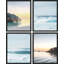 «Tropical Island Landscape», ensemble de 4 impressions de décorations murales encadrées sur papier, 4 pièces-93012726-93012728