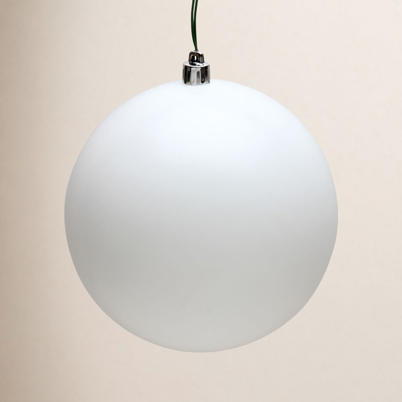 Décoration de boule décorative des Fêtes, Blanc, H 2,4 po x l 2,4 po x P 2,4 po