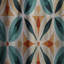 Earthy Symmetry - Rideau rétro - Velours obscurcissant - 1 panneau-107576381