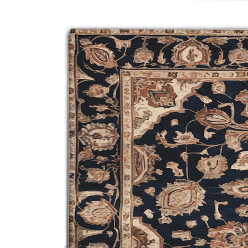 Tapis d'intérieur et d'extérieur gris Persian, Rectangulaire 2 pi x 3 pi