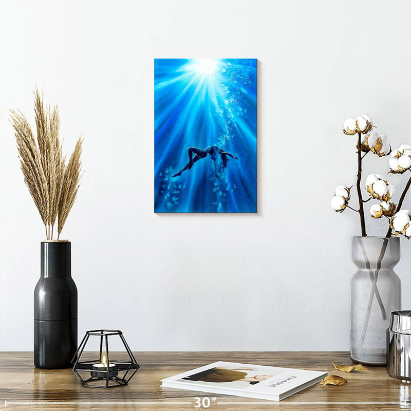 Aletra Freediver Underwater, 12" H x 8" W