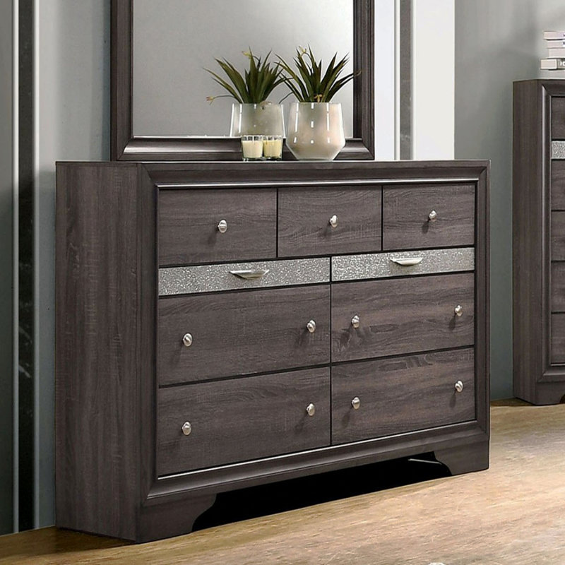 Commode contemporaine 1Pc, Gris
