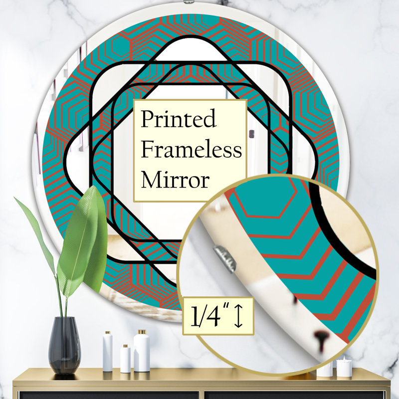 Miroir d'appoint Mid-Century, H 31,5 po x l po