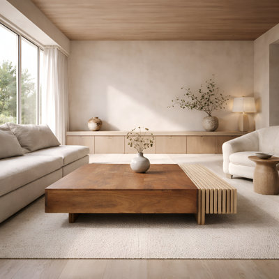 Ludovica Premium Solid Wood Coffee Table 