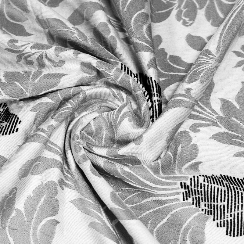 Andranae Blackout Curtain Pair, Silver, 168 W x 183 D cm
