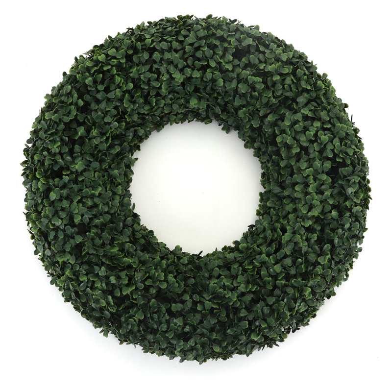 Couronne de verdure de porte d'entrée, H 3 po x l 19 po x P 19 po