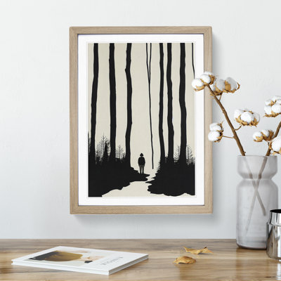 Man in the Forest - Framed Print