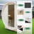 Hylivesaunas Outdoor Barrel Steam Sauna, 2 Person Pine Wood Traditional Full View Door Finnish Spa Room, ETL Certified 4.5 KW Stove, Triple Waterproof System, Asphalt Shingles, Stones 195 °F