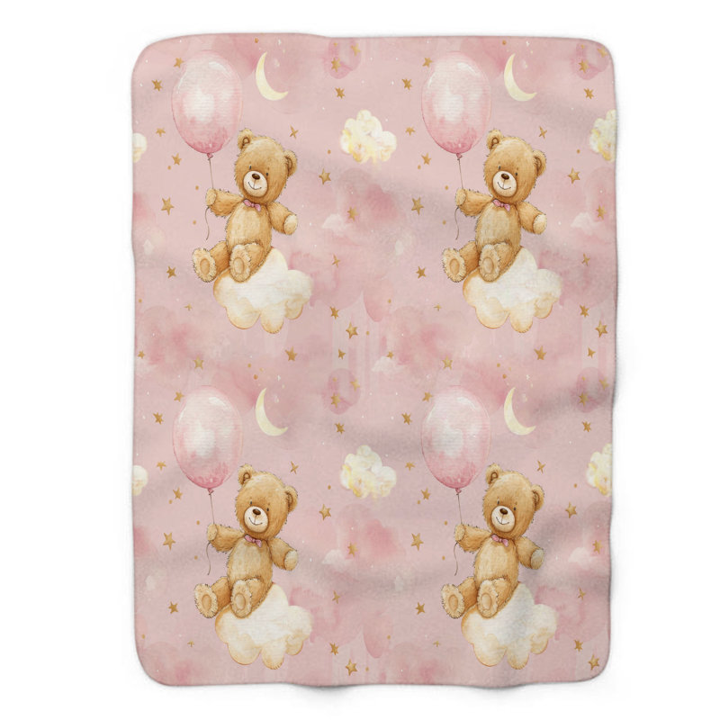 Peluche Rosy - couverture de qualité supérieure 1 pièce, L 60 po x L 80 po