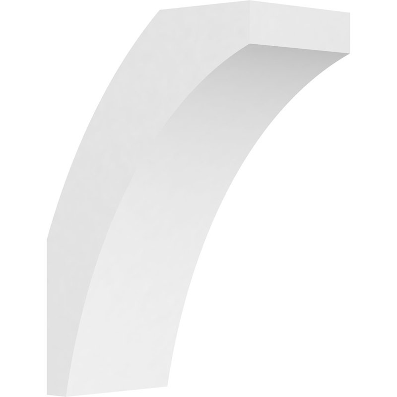 5"W x 10"D x 14"H Standard Thorton Architectural Grade PVC Knee Brace, 14"H x 5"W x 10"D