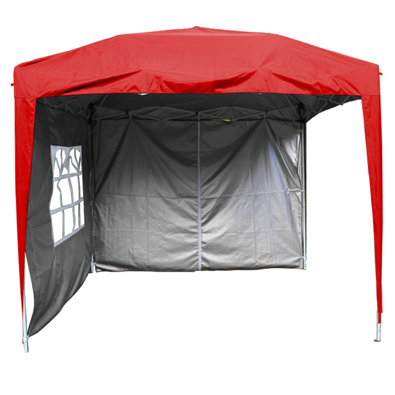 Iserman 2m x 2m Metal Pop-Up Gazebo, Red
