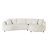 Comfortable Oversized Sectional Sofa with Plush Pillows and Durable Corduroy-1234420605-1234420600