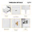 Ensemble de meuble-lavabo autoportant 30 pouces en blanc avec lavabo en céramique-113450177