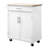 32.8" Kitchen Island Cart – Compact Storage + Towel Rack-623054717