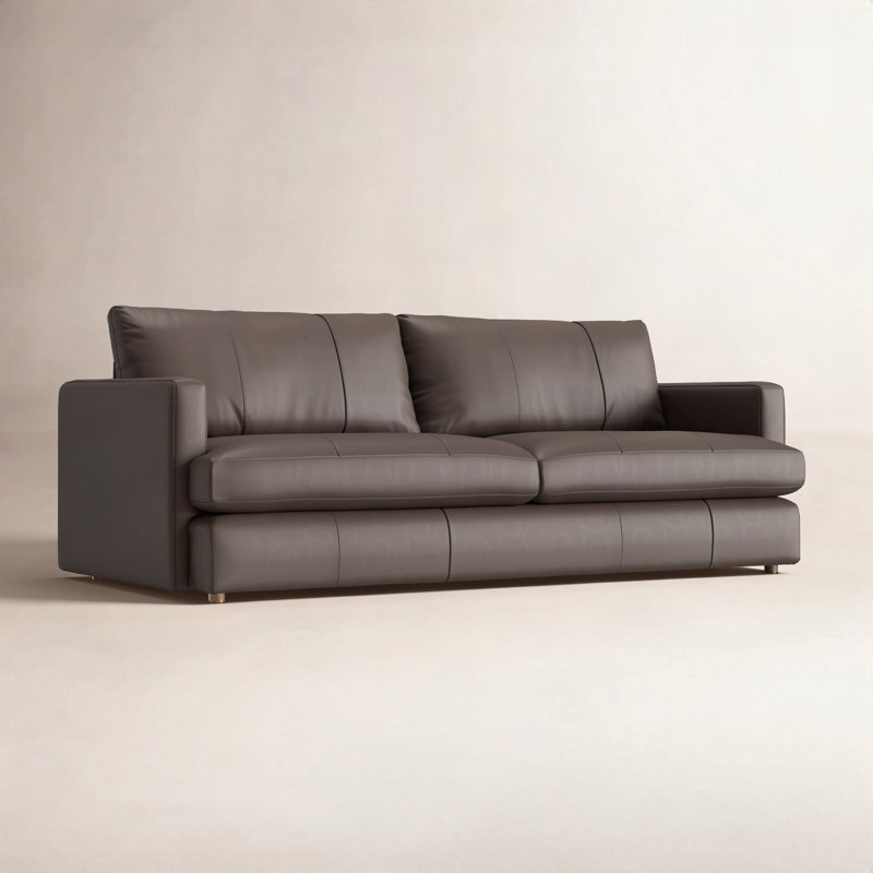 Canapé en cuir Fletcher, Cuir véritable écorce
