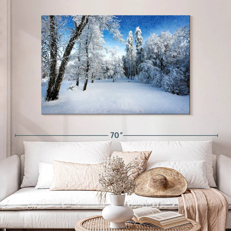 Paysage d'hiver français Alvord, H 34 po x l 51 po