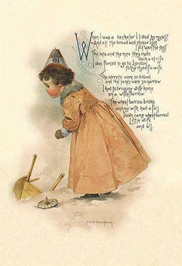 «When I Was a Bachelor» par Maud Humphrey, reproduction d'art, H 42 po x l 28 po x P 1,5 po
