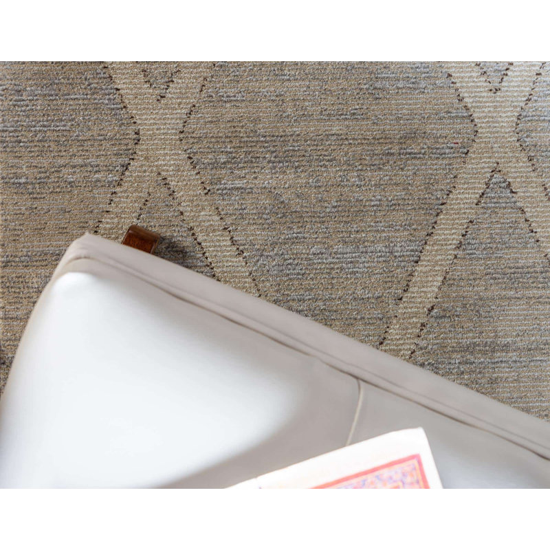 Geometric Indoor Rug, Round 4'1"