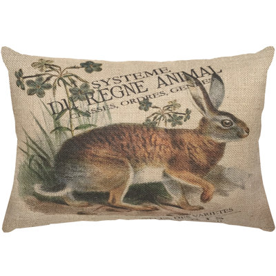 Wymer Jute / Sisal Reversible Throw Pillow