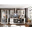 BBK Silver 228cmH x 320cmW x 60cmD Particleboard Ready-to-Assemble Kitchen Cabinet Set