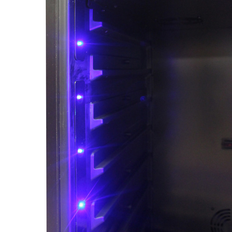 Vinotemp Connoisseur Series 168 Dual-Zone Wine Cooler, Right