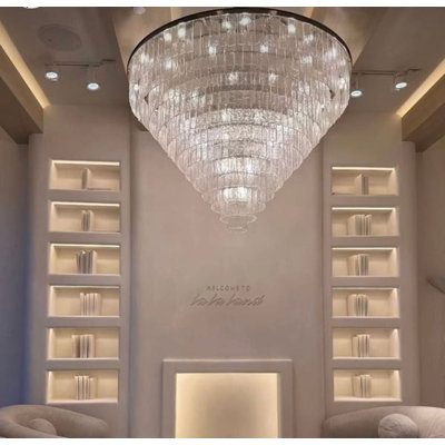 74 - Light Dimmable Round / Oval Chandelier