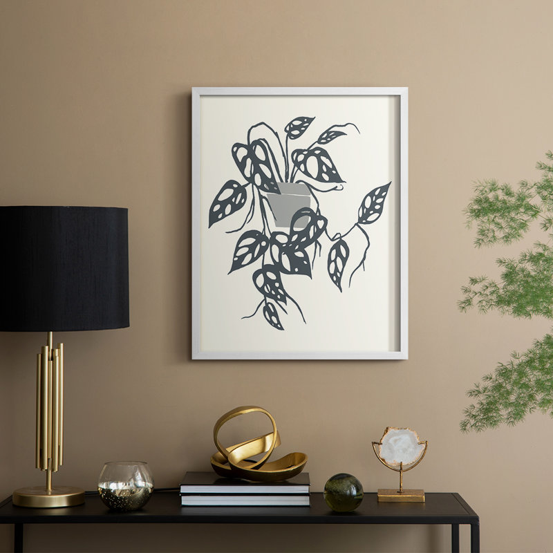 «Growing Leaves VI», H 30 po x l 24 po, Blanc