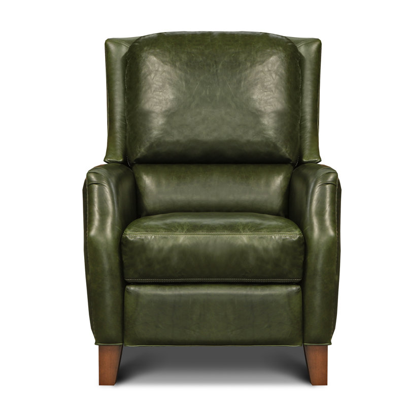 Fauteuil inclinable manuel en cuir véritable Savoy, Cuir véritable pin d'hiver Winter, Espresso